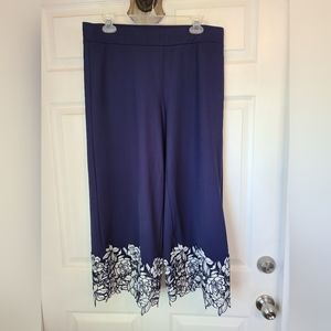 Issac Mizrahi Live! Woman's Long Skirt, Size: Medium Color: Blue